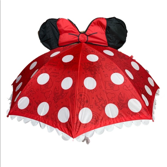Disney Handbags - Disney Parks Mickey Mouse Umbrella Ears Glove Polka  Dot Minnie Attractions